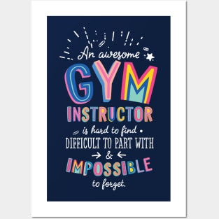 An awesome Gym Instructor Gift Idea - Impossible to Forget Quote Posters and Art